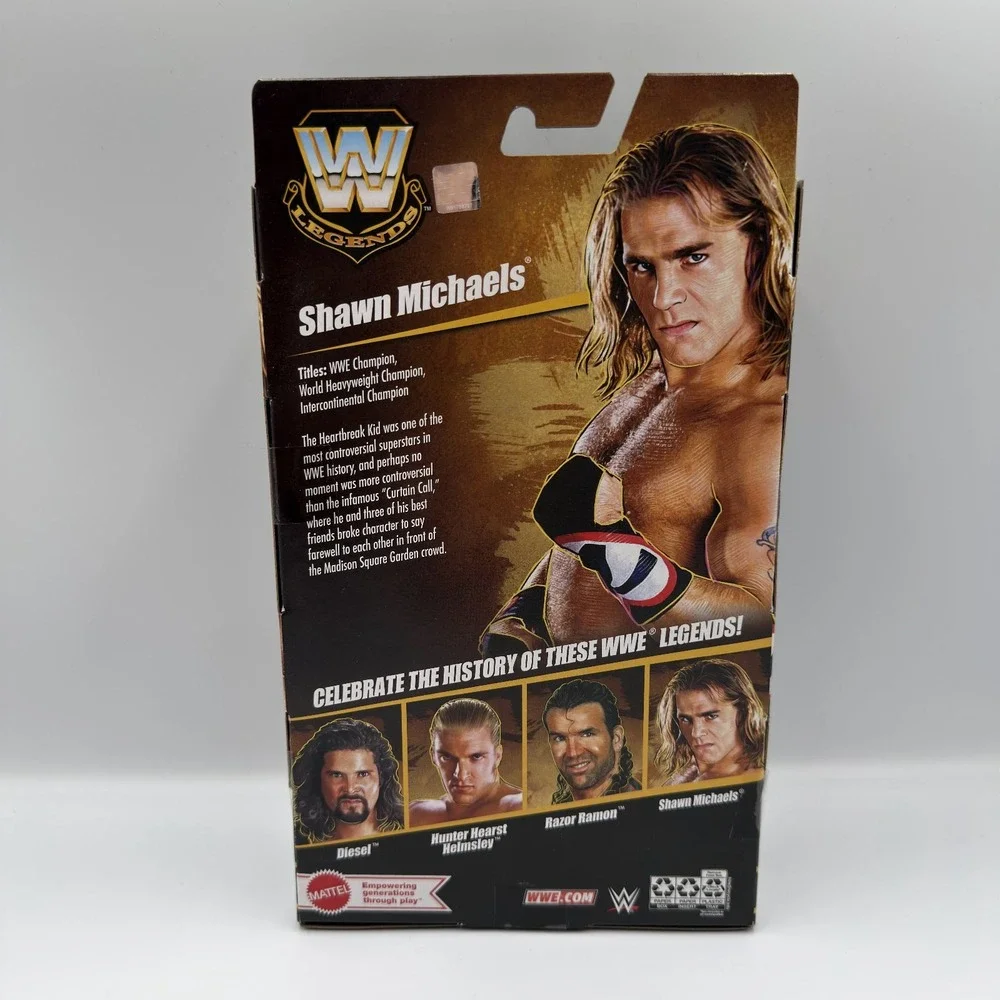 WWE Legends Series 28 Shawn Michaels Elite Collection Mattel Action Figure New
